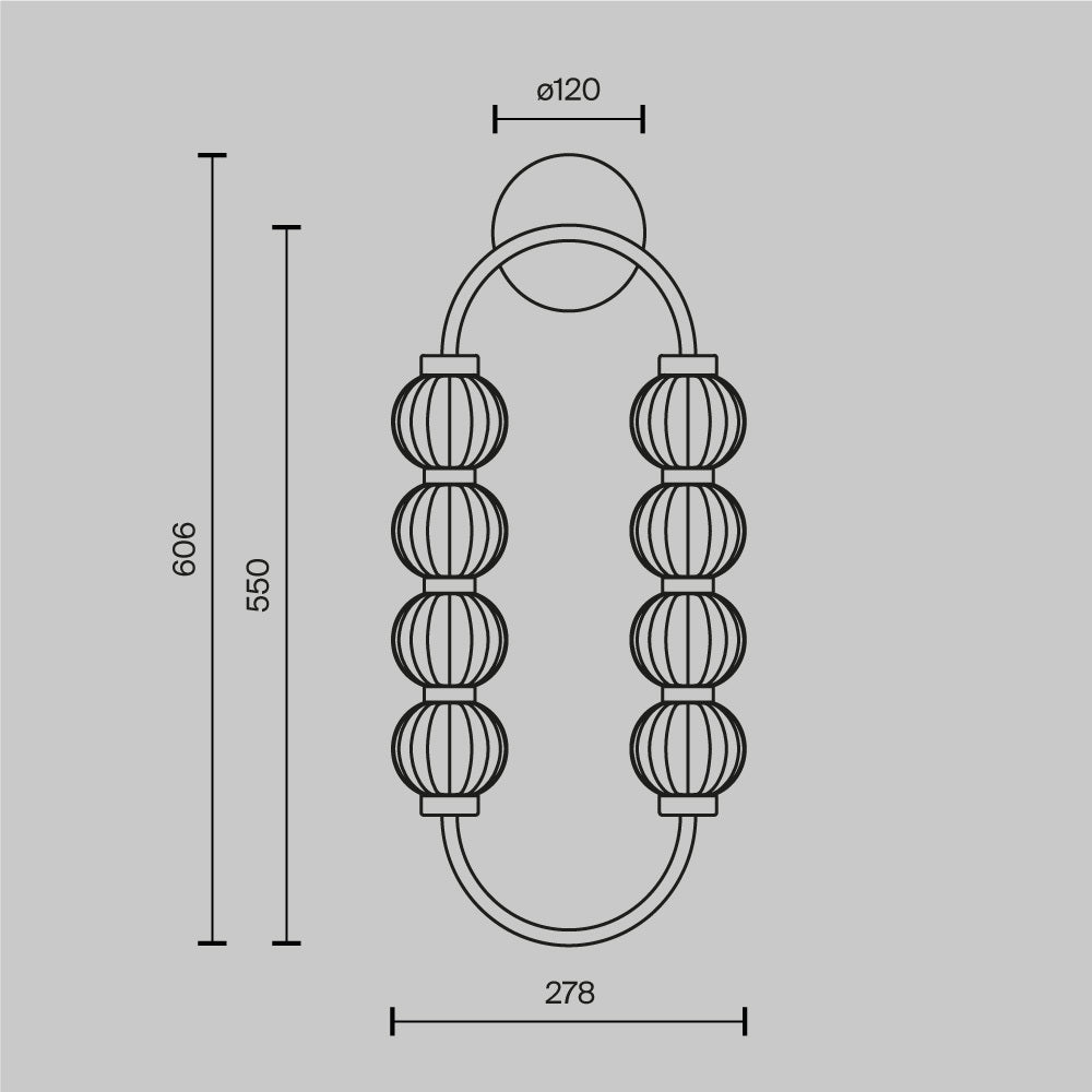 Aplica de perete Maytoni Amulet ,MOD555WL-L11G3K