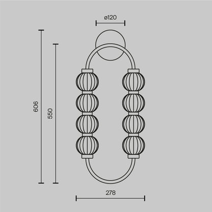 Aplica de perete Maytoni Amulet ,MOD555WL-L11G3K