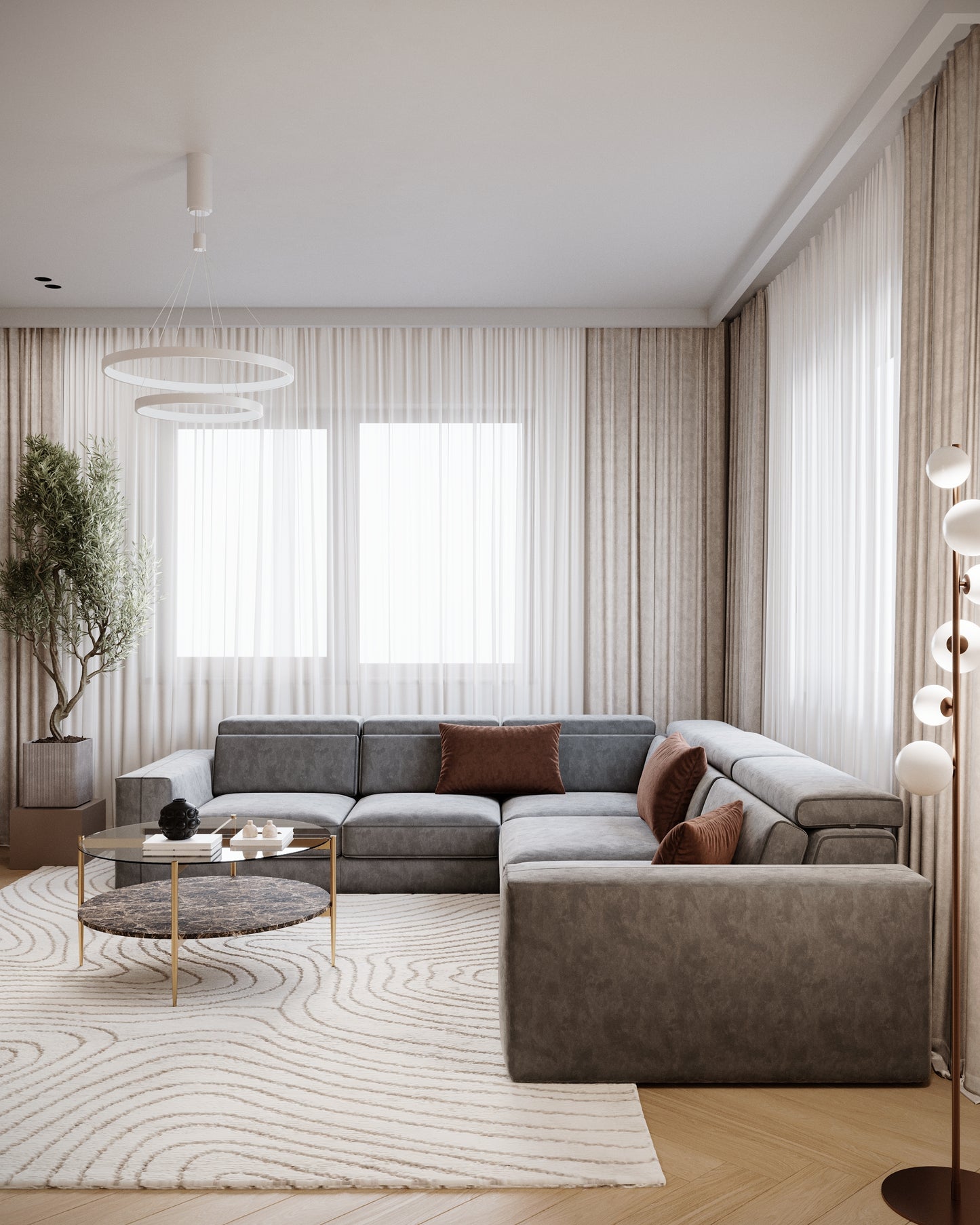 Canapea ASTOR modular, material categoria B.O parte cu 2 sezuturi va fi fixa, coltul si partea cu 2 sezuturi extensibile