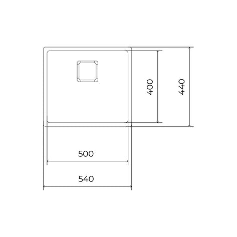 Chiuvetă din inox cu finisaj satinat FLEXLINEA RS15 50.40, tratament Fortinox ultra rezistent şi cuvă de 200 mm