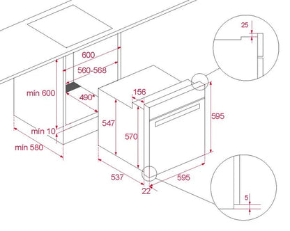 Cuptor multifunctional, HLB 85-G1 BM MAESTRO PIZZA, cu sistem de curatare Dual Clean