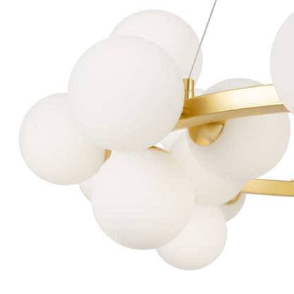 Lustra Maytoni Dallas, alama, sticla opal, 25XG9, D.69 cm, MOD545PL-25BS