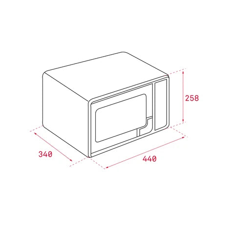 Cuptor cu microunde + Grill MWE 225 G, free- standing, cu 8 meniuri directe (reţete presetate) şi capacitate 20l