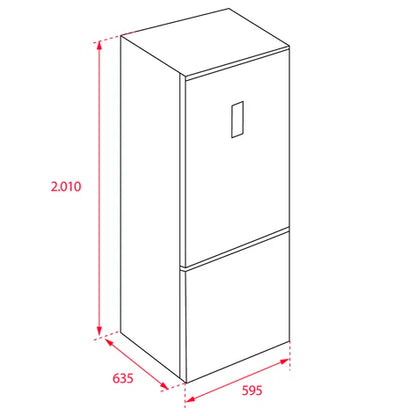 Combină frigorifică Free Standing NFL 430 S WHITE, Full No Frost, clasă energetică: E, 200 cm