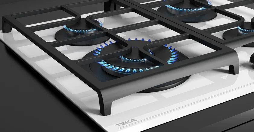 Plita pe gaz  GZC 64321 WHITE, 60 cm, cu 4 zone de preparare