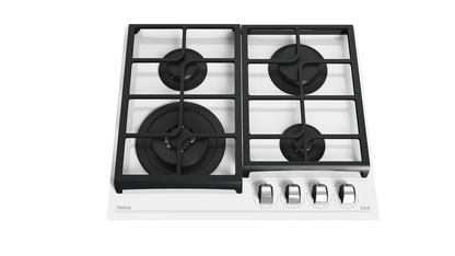 Plita pe gaz  GZC 64321 WHITE, 60 cm, cu 4 zone de preparare