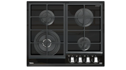 Plită pe gaz din cristal GZC 64320 XBC, 60 cm, cu sistem ExactFlame şi muchie frontală faţetată