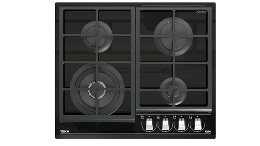 Plită pe gaz din cristal GZC 64320 XBC, 60 cm, cu sistem ExactFlame şi muchie frontală faţetată