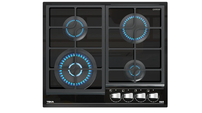 Plită pe gaz din cristal GZC 64320 XBC, 60 cm, cu sistem ExactFlame şi muchie frontală faţetată