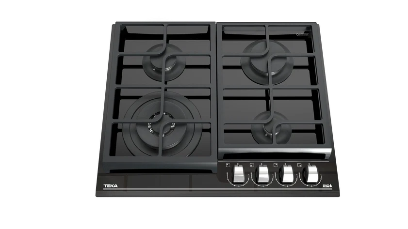 Plită pe gaz din cristal GZC 64320 XBC, 60 cm, cu sistem ExactFlame şi muchie frontală faţetată