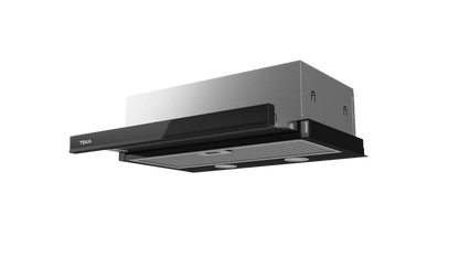 Hotă telescopică CNL 6415 PLUS BLACK, panou frontal de culoare neagră, 2 trepte putere + 1 Turbo, Motor EcoPower