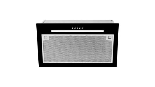 Hotă încorporabilă GFG 2 BLACK, motor cu turbină dublă, 55 cm