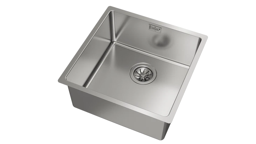 Chiuvetă "PureLine” din inox BE LINEA RS15 40.40, 1 cuvă, instalare Undermount