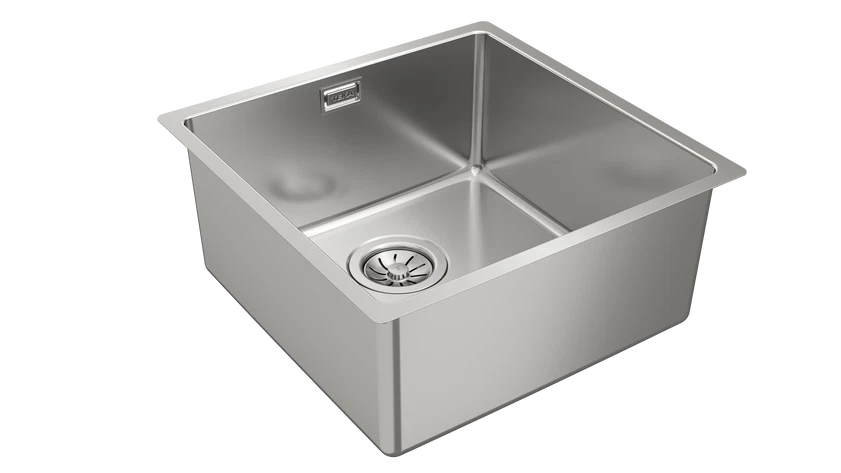 Chiuvetă "PureLine” din inox BE LINEA RS15 40.40, 1 cuvă, instalare Undermount