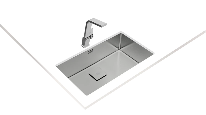 Chiuvetă "PureLine” din inox FLEXLINEA RS15 71.40, 2 cuve, instalare Undermount, Top & Flush