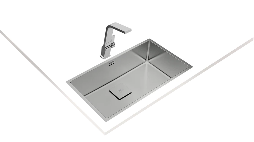 Chiuvetă "PureLine” din inox FLEXLINEA RS15 71.40, 2 cuve, instalare Undermount, Top & Flush