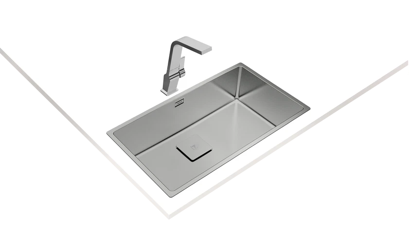 Chiuvetă "PureLine” din inox FLEXLINEA RS15 71.40, 2 cuve, instalare Undermount, Top & Flush