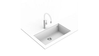 Baterie de bucătărie cu ţeavă înaltă şi aerator anticalcar FOT 995 WHITE