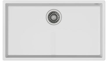 Chiuvetă SQUARE 72.40 TG HW Tegranite+, 1 cuvă, instalare Undermount