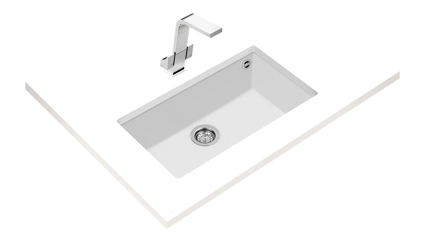 Chiuvetă SQUARE 72.40 TG HW Tegranite+, 1 cuvă, instalare Undermount