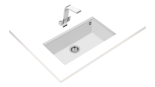 Chiuvetă SQUARE 72.40 TG HW Tegranite+, 1 cuvă, instalare Undermount