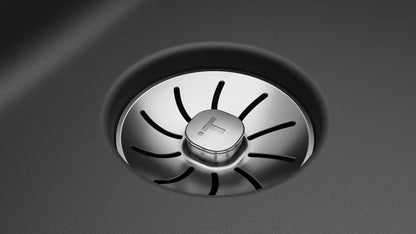 Chiuvetă RADEA 50.40 M-TG BK, Tegranite+, 1 cuvă, suprafață cu rezistență ridicată la impact, șocuri termice și temperaturi ridicate