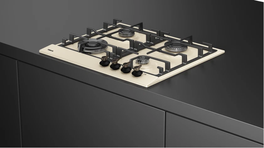 Plita pe gaz GSC 64320 RBC, 60 cm, cu 4 zone de preparare