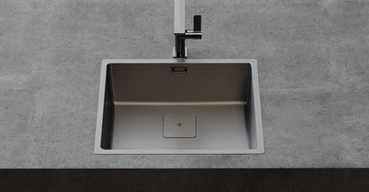 Chiuvetă din inox cu finisaj satinat FLEXLINEA RS15 50.40, tratament Fortinox ultra rezistent şi cuvă de 200 mm