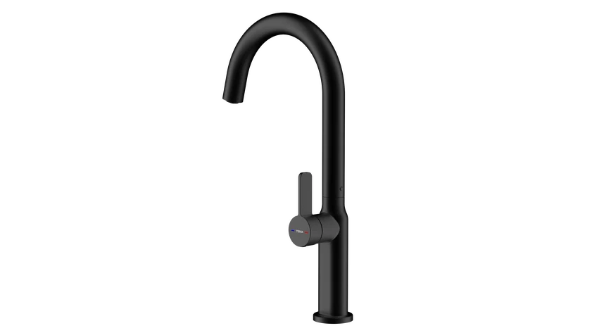 Baterie de bucătărie monocomandă OVAL 915 BK