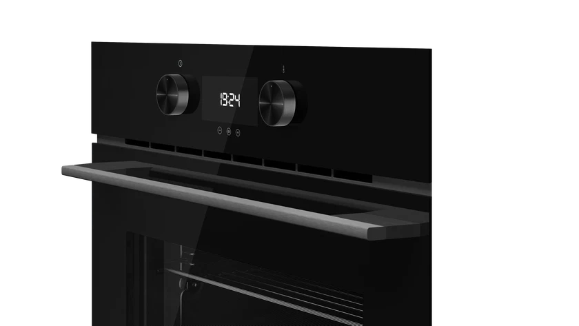 Cuptor compact multifunctional cu microunde HLC 8440 C FBK, 9 functii de preparare si sistem HydroClean