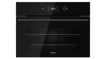 Cuptor compact multifunctional cu microunde HLC 8440 C FBK, 9 functii de preparare si sistem HydroClean