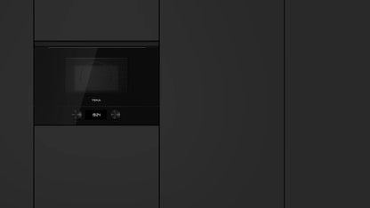 Cuptor cu microunde încorporabil cu bază ceramică și funcție grill ML 8220 BIS L BK