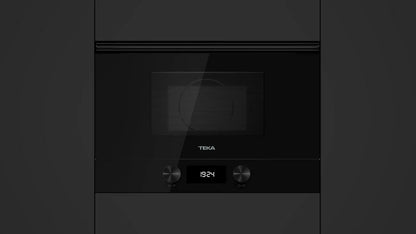 Cuptor cu microunde încorporabil cu bază ceramică și funcție grill ML 8220 BIS L BK