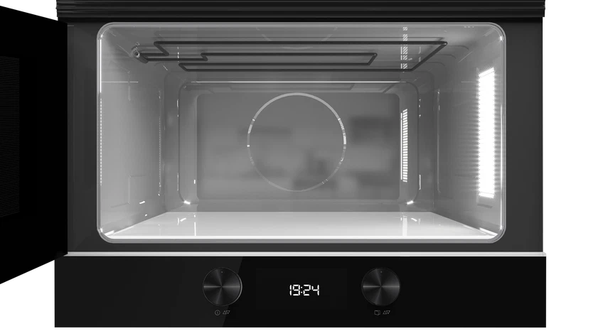 Cuptor cu microunde încorporabil cu bază ceramică și funcție grill ML 8220 BIS L BK