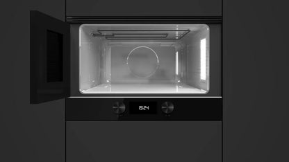 Cuptor cu microunde încorporabil cu bază ceramică și funcție grill ML 8220 BIS L BK