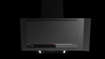 Hota cu design vertical, DVI 98-G1 EOS BM, 90 cm, sistem de extractie perimetrala