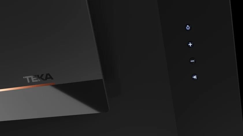 Hota cu design vertical, DVI 98-G1 EOS BM, 90 cm, sistem de extractie perimetrala