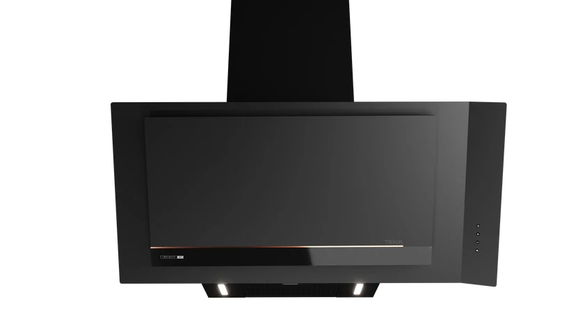 Hota cu design vertical, DVI 98-G1 EOS BM, 90 cm, sistem de extractie perimetrala