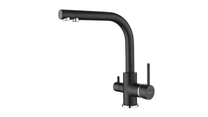 Baterie de bucătărie cu functie de filtrare si teavă înaltă rotativă OS 208 BLACK METALLIC