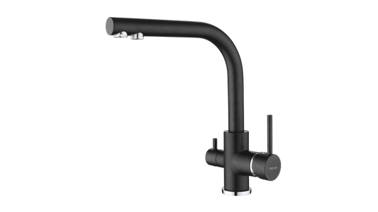 Baterie de bucătărie cu functie de filtrare si teavă înaltă rotativă OS 208 BLACK METALLIC