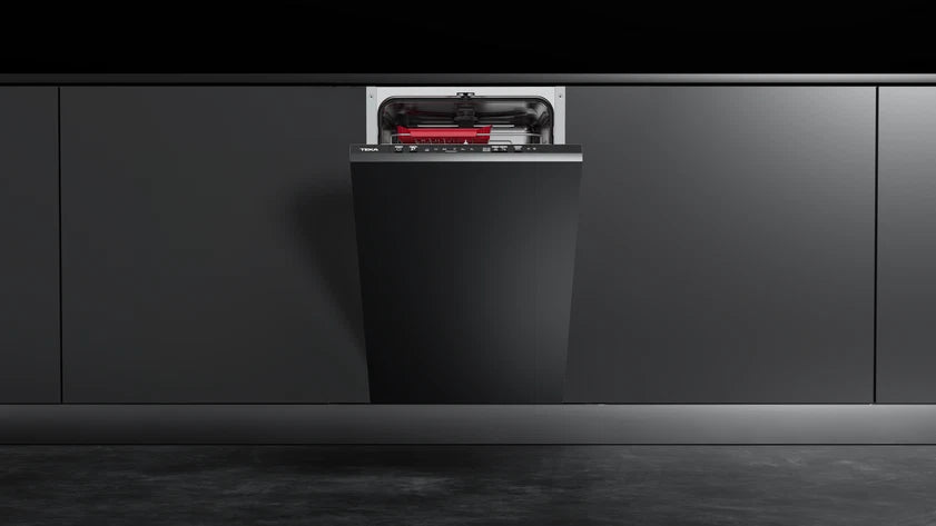 Mașină de spălat vase complet încorporabilă DFI 44850, 45 cm, ușă glisantă si capacitate de 10 seturi