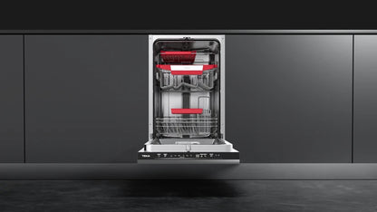 Mașină de spălat vase complet încorporabilă DFI 44850, 45 cm, ușă glisantă si capacitate de 10 seturi