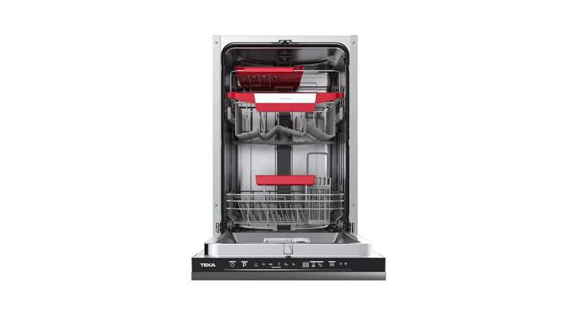 Mașină de spălat vase complet încorporabilă DFI 44850, 45 cm, ușă glisantă si capacitate de 10 seturi
