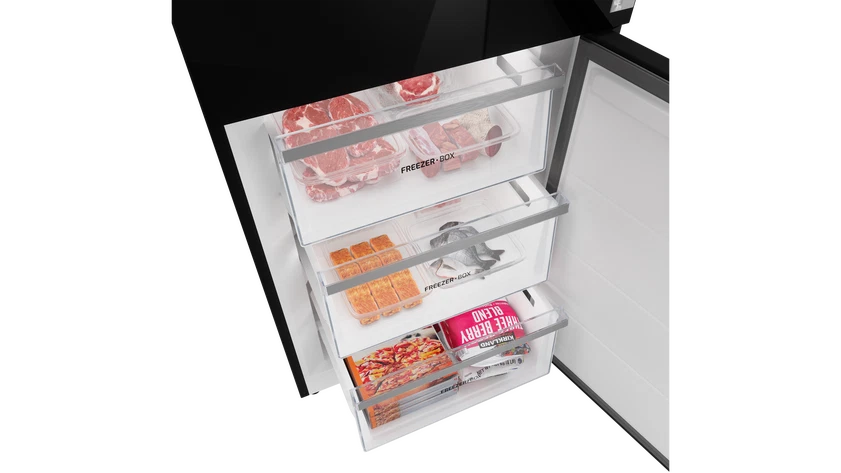 Combina frigorifica Free-Standing RBF 88670 GBK, Total No Frost, Control Multi Air Flow, Metal Cooling , Control DualTemp