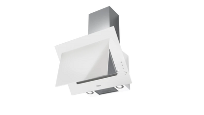 Hota cu design vertical, DVT 68660 TBS WH, 60 cm, sistem de extractie dual