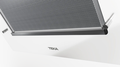 Hota cu design vertical, DVT 68660 TBS WH, 60 cm, sistem de extractie dual