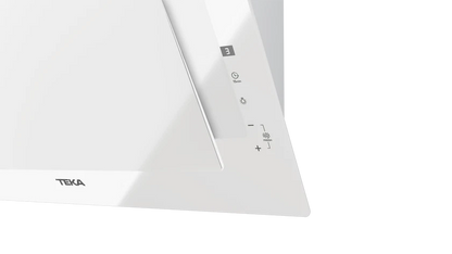 Hota cu design vertical, DVT 68660 TBS WH, 60 cm, sistem de extractie dual