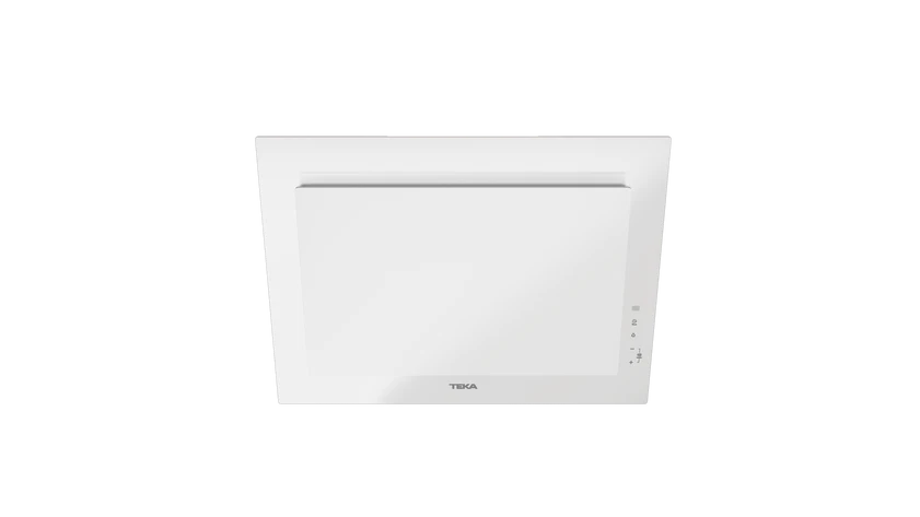 Hota cu design vertical, DVT 68660 TBS WH, 60 cm, sistem de extractie dual