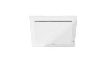 Hota cu design vertical, DVT 68660 TBS WH, 60 cm, sistem de extractie dual