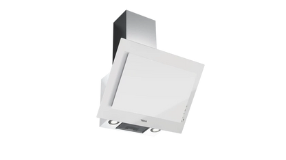 Hota cu design vertical, DVT 68660 TBS WH, 60 cm, sistem de extractie dual